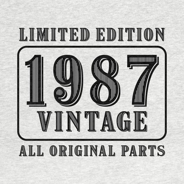 All original parts vintage 1987 limited edition birthday by colorsplash